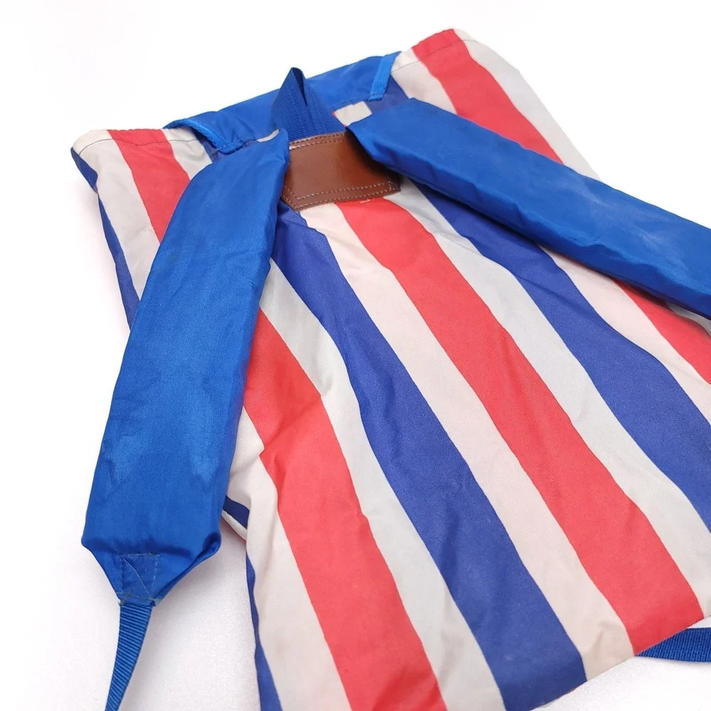 Vintage USA Flag Backpack 1970's Retro Nylon Bag‎ America Stars And Stripes